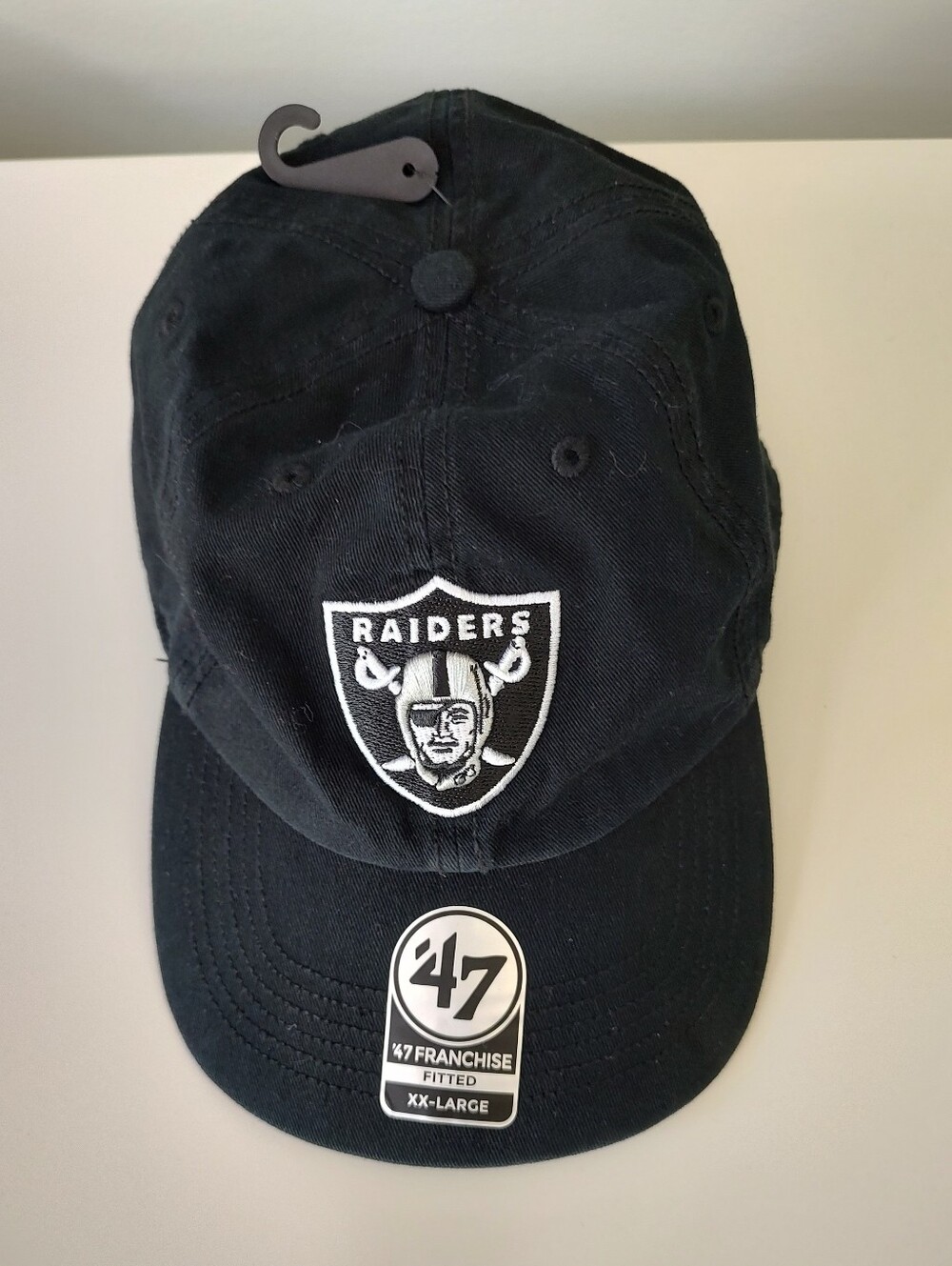 NFL Las Vegas Raiders Football 47 Brand Franchise Fitted XXL Baseball Cap NWT
